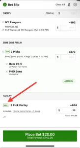 SGPx on DraftKings